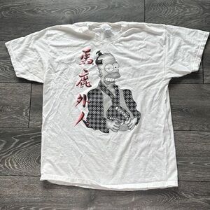 Hanes Y2K Graphic Tee with Homer Simpson